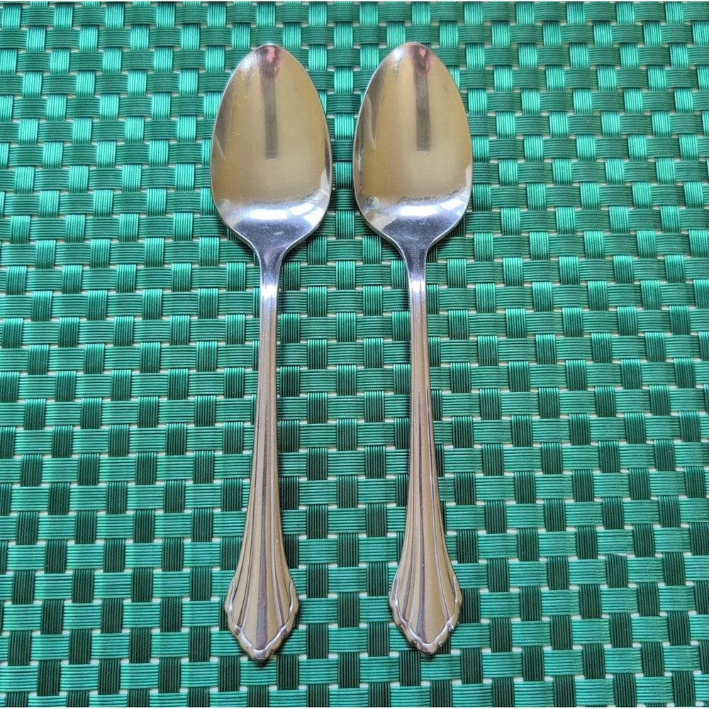 Oneida CLARETTE Teaspoons Set Lot of 2 Community Betty Crocker Stainless USA Vtg